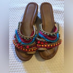 Colorful Wedge Sandals